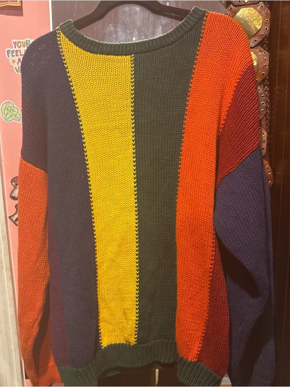 Colorblock Knit Sweater - Multicolor